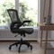 Flash Furniture Black Leather Mid-Back Task Chair - Roller Wheels BL-X-5M-LEA-RLB-GG - alternate 1